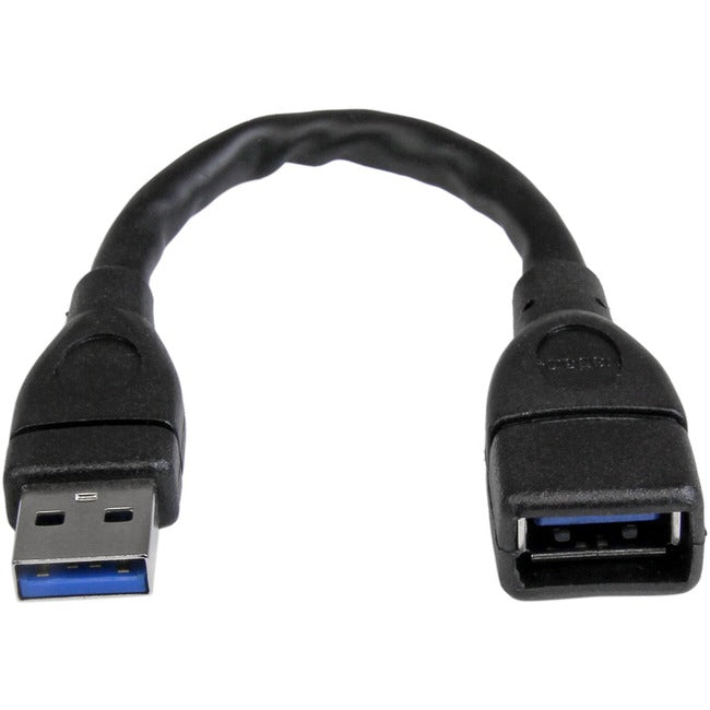 StarTech.com 6in Black USB 3.0 Extension Adapter Cable A to A - M/F - Computers & Electronics