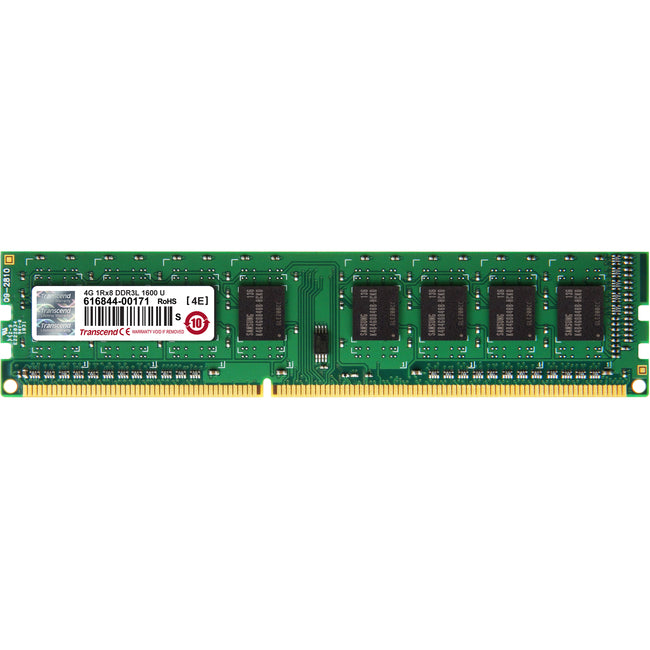 Transcend DDR3L 1600 LONG-DIMM 4GB CL11 1Rx8 1.35V