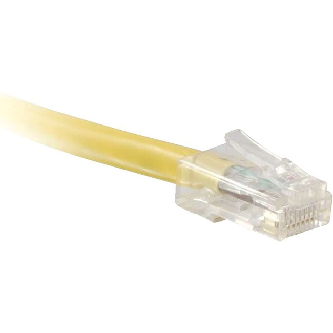 ENET Cat6 Yellow 7 Foot Non-Booted (No Boot) (UTP) High-Quality Network Patch Cable RJ45 to RJ45 - 7Ft - GreatEagleInc