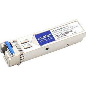 AddOn Netgear Compatible TAA Compliant 1000Base-BX SFP Transceiver (SMF, 1310nmTx/1490nmRx, 10km, LC, DOM) Default Title