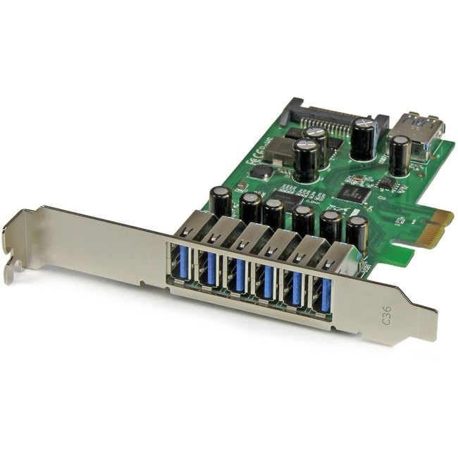 StarTech.com 7 Port PCI Express USB 3.0 Card - Standard and Low-Profile Design - Computers & Electronics