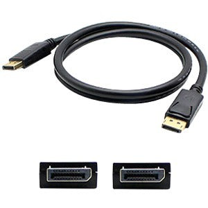 AddOn 6ft Lenovo 0A36537 Compatible DisplayPort Male to Male Black Cable - GreatEagleInc