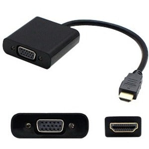 AddOn 8in HP H4F02AA#ABA Compatible HDMI Male to VGA Female Black Active Adapter Cable - GreatEagleInc