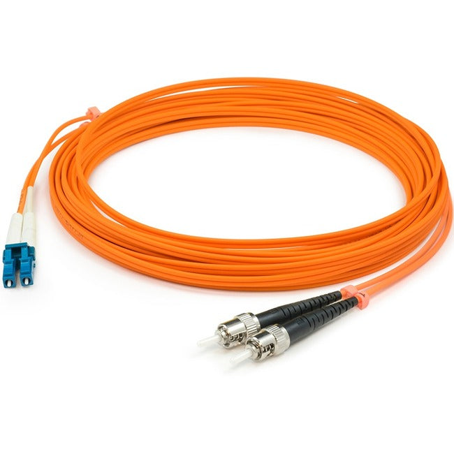 AddOn 4m LC (Male) to ST (Male) Orange OM1 Duplex Fiber OFNR (Riser-Rated) Patch Cable - GreatEagleInc
