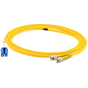 AddOn 3m FC (Male) to LC (Male) Yellow OS1 Duplex Fiber OFNR (Riser-Rated) Patch Cable Default Title