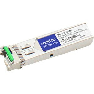 AddOn Calix 100-01670 Compatible TAA Compliant 1000Base-BX SFP Transceiver (SMF, 1310nmTx/1490nmRx, 40km, LC, Rugged) - GreatEagleInc