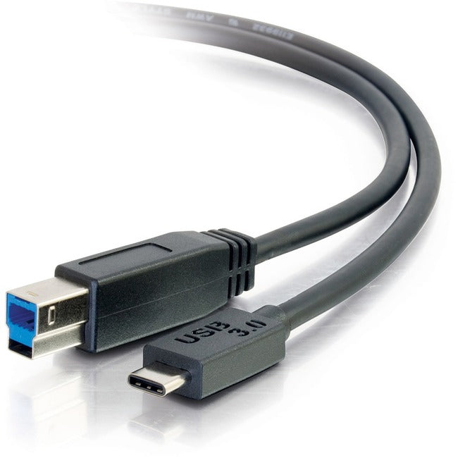 C2G 10ft USB 3.1 Gen 1 USB Type C to USB B Cable M/M - USB C Cable Black