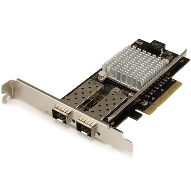 StarTech.com 10G Network Card - 2x 10G Open SFP+ Multimode LC Fiber Connector - Intel 82599 Chip - Gigabit Ethernet Card - GreatEagleInc