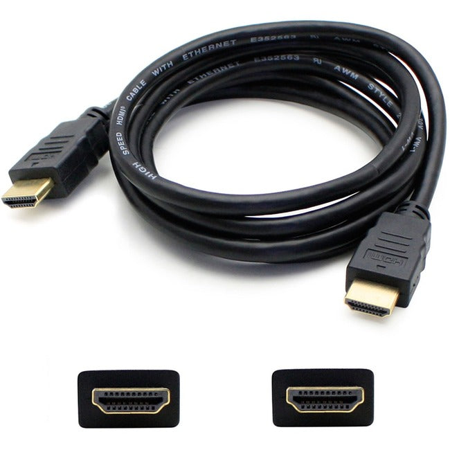 AddOn 5-Pack of 25ft HDMI Male to Male Black Cables
