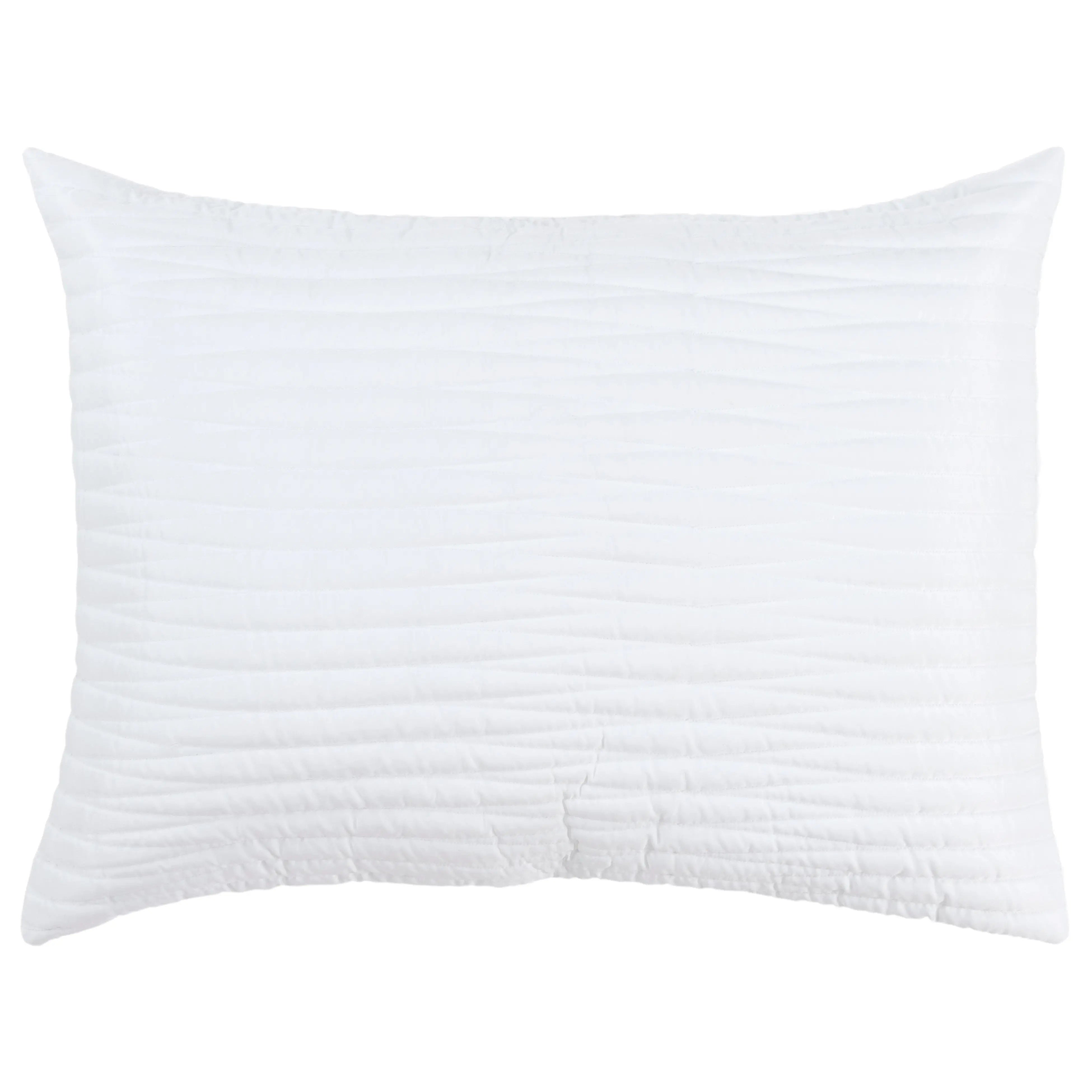 92" X 106" White Geometric Cotton Quilt Homeroots Bed & Bath