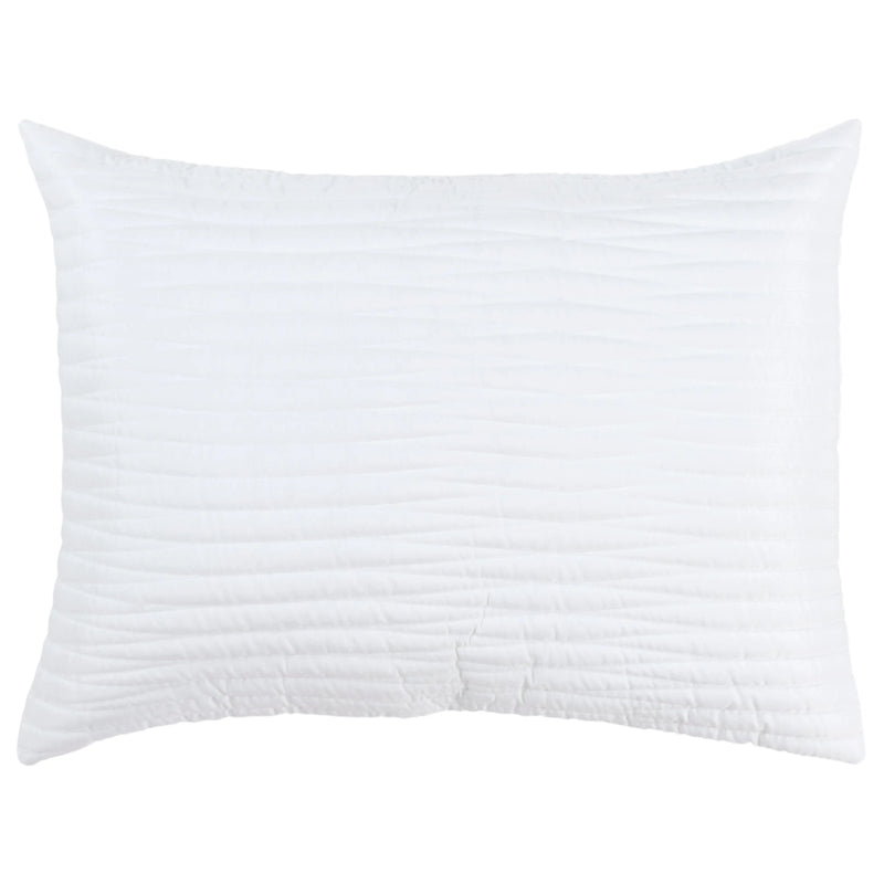 92" X 106" White Geometric Cotton Quilt Homeroots Bed & Bath