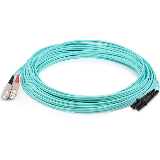 AddOn 10m MT-RJ (Male) to SC (Male) Aqua OM3 Duplex Fiber OFNR (Riser-Rated) Patch Cable Default Title