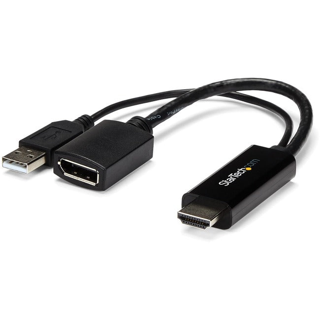 StarTech.com HDMI to DisplayPort Adapter - 4K 30Hz - HDMI to DisplayPort Converter - Compact HDMI to DP Adapter - USB-Powered Default Title