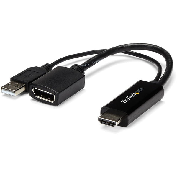 StarTech.com HDMI to DisplayPort Adapter - 4K 30Hz - HDMI to DisplayPort Converter - Compact HDMI to DP Adapter - USB-Powered Default Title