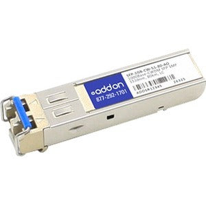 AddOn MSA and TAA Compliant 1000Base-CWDM SFP Transceiver (SMF, 1510nm, 80km, LC)