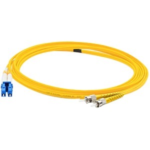 AddOn 5m FC (Male) to LC (Male) Yellow OS1 Duplex Fiber OFNR (Riser-Rated) Patch Cable - GreatEagleInc