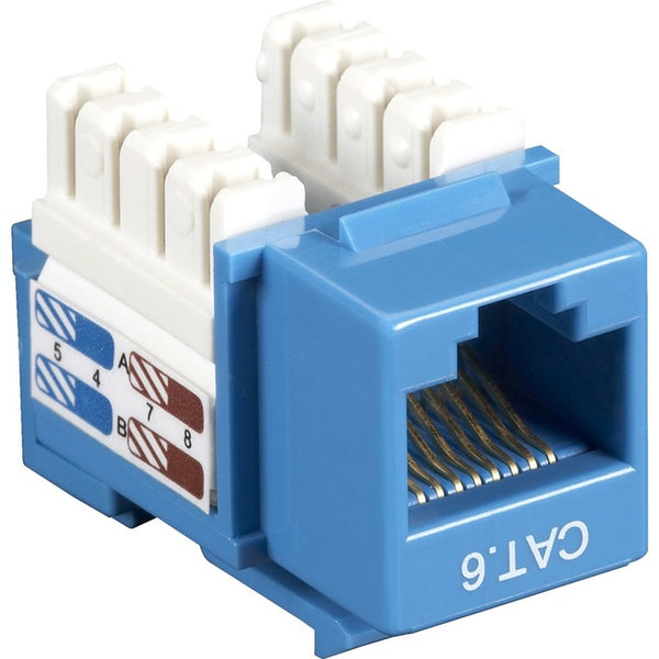 Black Box CAT6 Value Line Keystone Jack, Blue Default Title