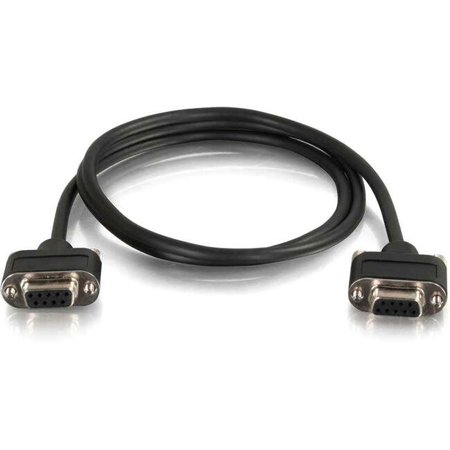 C2G 35ft CMG-Rated DB9 Low Profile Null Modem F-F Default Title