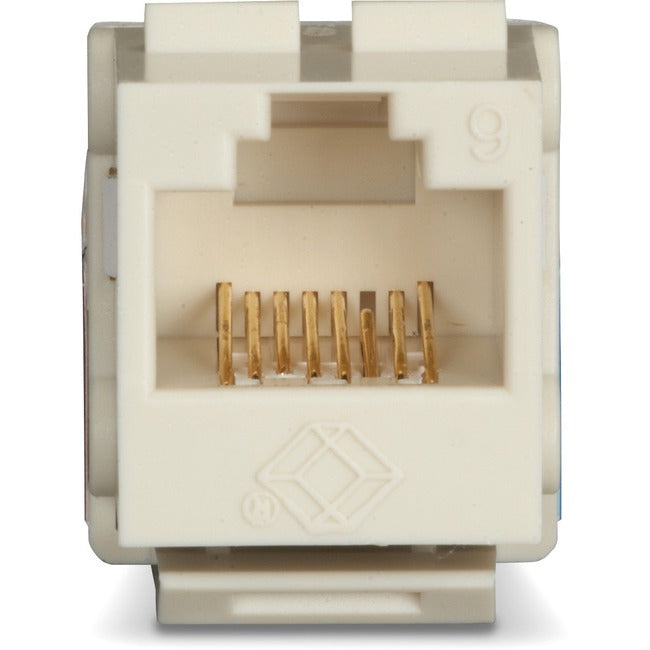 Black Box GigaTrue2 CAT6 Keystone Jack - Unshielded, 110 Punchdown Type, TAA, Office White - Computers & Electronics
