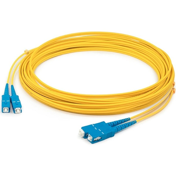 AddOn 1m SC (Male) to SC (Male) Yellow OS1 Simplex Fiber OFNR (Riser-Rated) Patch Cable Default Title