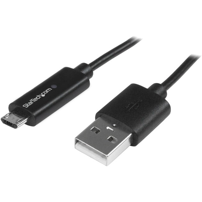 StarTech.com 1m 3 ft Micro-USB Cable with LED Charging Light - M/M - USB to Micro USB Cable - Computers & Electronics
