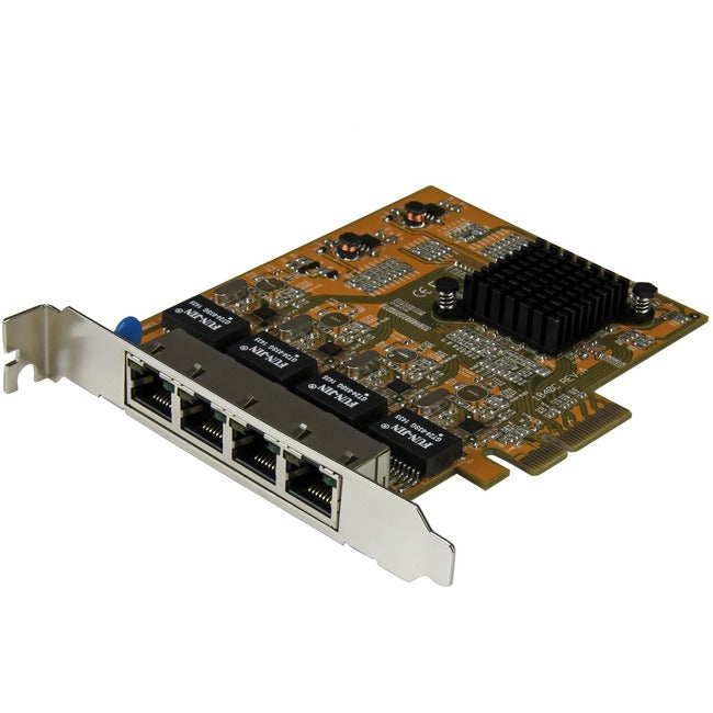 StarTech.com 4-Port PCI Express Gigabit Network Adapter Card - Quad-Port PCIe Gigabit NIC - Computers & Electronics