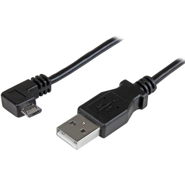 StarTech.com 1m 3 ft Right Angle Micro-USB Charge-and-Sync Cable M/M - USB 2.0 A to Micro-USB - 30/24 AWG - Computers &…