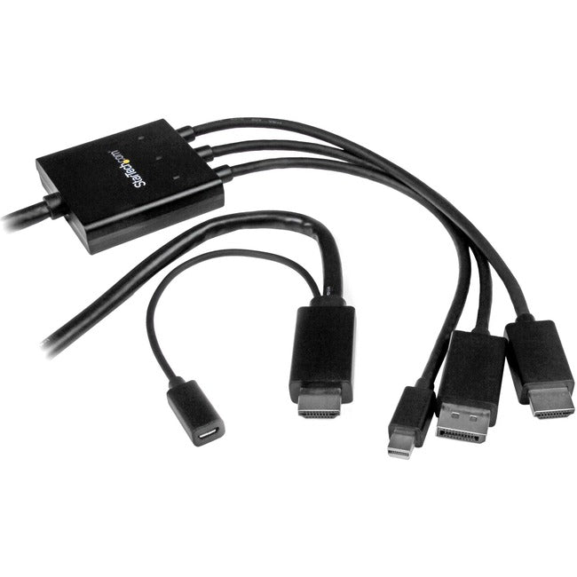 StarTech.com 2m 6 ft HDMI, DisplayPort or Mini DisplayPort to HDMI Converter Cable - HDMI, DP or Mini DP to HDMI Adapter - GreatEagleInc
