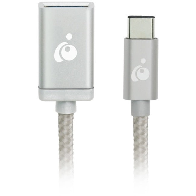 IOGEAR Charge & Sync USB-C to USB Type-A Adapter - Silver - Computers & Electronics