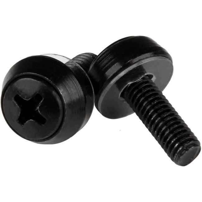StarTech.com M5 x 12mm - Screws - 50 Pack, Black - M5 Mounting Screws for Server Rack & Cabinet - Computers & Electronics