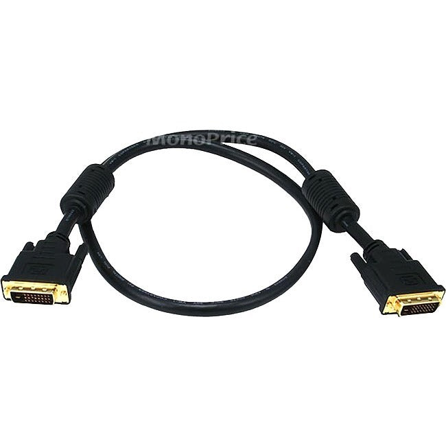 Monoprice 3ft 28AWG CL2 Dual Link DVI-D Cable - Black - Computers & Electronics