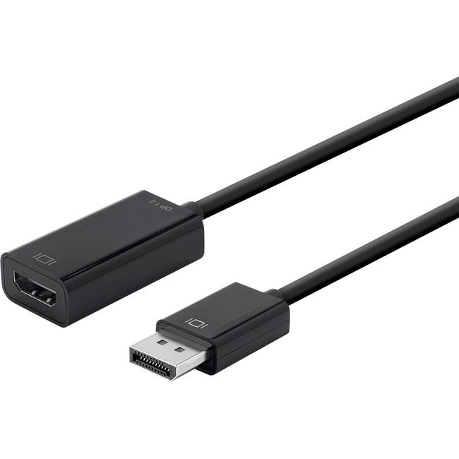 Monoprice DisplayPort 1.2a to 4K HDMI Active Adapter, Black - Computers & Electronics