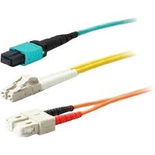 AddOn 2m ASC (Male) to LC (Male) Yellow OS1 Simplex Fiber OFNR (Riser-Rated) Patch Cable - GreatEagleInc