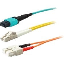 AddOn 2m ASC (Male) to LC (Male) Yellow OS1 Simplex Fiber OFNR (Riser-Rated) Patch Cable