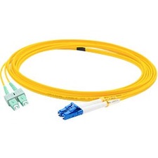 AddOn 7m ASC (Male) to LC (Male) Yellow OS1 Duplex Fiber OFNR (Riser-Rated) Patch Cable - Computers & Electronics