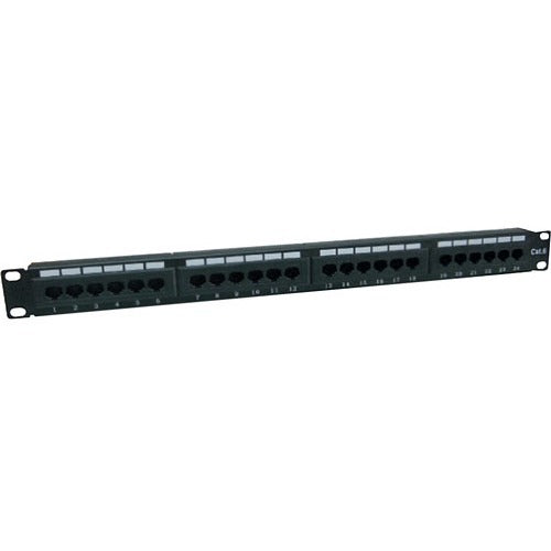 AddOn 19-inch Cat6 24-Port Straight Patch Panel with 110-Type 1U Default Title