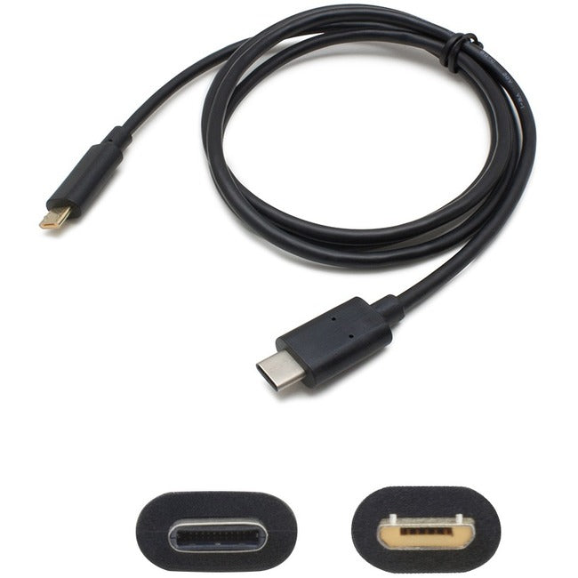 AddOn 1m USB 3.1 (C) Male to Micro-USB 2.0 (B) Male Black Adapter Cable - Computers & Electronics
