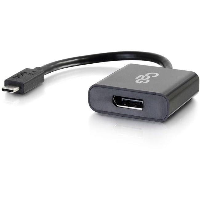 C2G USB C to DisplayPort Adapter Converter - USB to DisplayPort Black TAA - GreatEagleInc