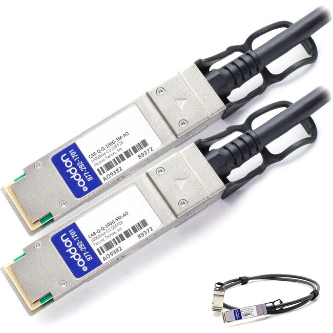 AddOn Arista Networks Compatible TAA Compliant 100GBase-CU QSFP28 to QSFP28 Direct Attach Cable (Passive Twinax, 5m) -…