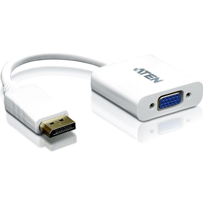 Aten DisplayPort to VGA Adapter - DisplayPort/VGA for Notebook, Video Device, TV - 1 Pack - 1 x DisplayPort Male Digital…