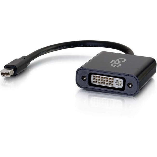 C2G Mini DisplayPort to DVI Adapter - Mini DP to DVI-D Active Converter - Black Default Title