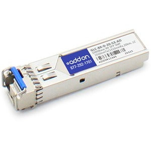AddOn Cisco GLC-BX-D Compatible TAA Compliant 1000Base-BX SFP Transceiver (SMF, 1550nmTx/1310nmRx, 20km, LC) - GreatEagleInc