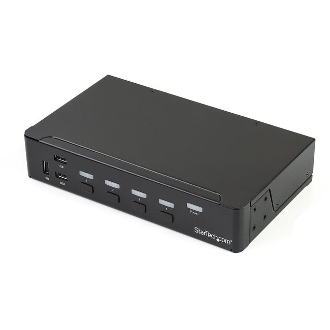 StarTech.com 4-Port DisplayPort KVM Switch - DP KVM Switch with Built-in USB 3.0 Hub for Peripherals - 4K 30 Hz - GreatEagleInc