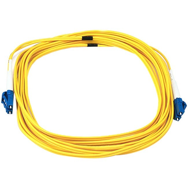 Monoprice Fiber Optic Cable, LC/LC, Single Mode, Duplex - 5 meter (9/125 Type) - Yellow Default Title