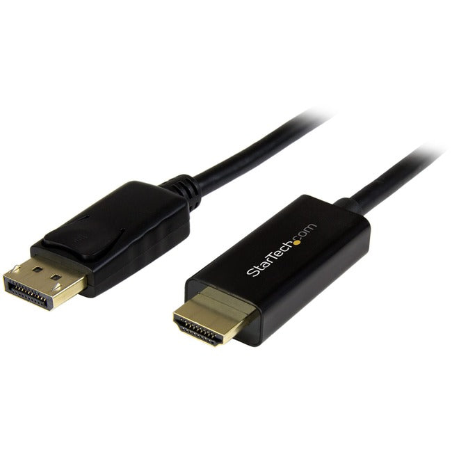 StarTech.com DisplayPort to HDMI Adapter Cable - 5 m (16 ft.) - DP to HDMI Adapter with Built-in Cable - (M / M) Ultra HD…