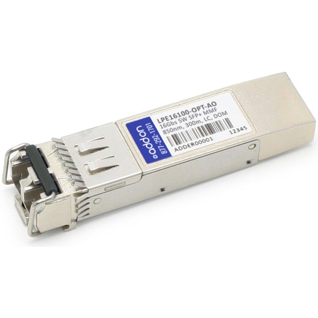 AddOn Emulex LPe16100-OPT Compatible TAA Compliant 16Gbs Fibre Channel SW SFP+ Transceiver (MMF, 850nm, 300m, LC) - GreatEagleInc
