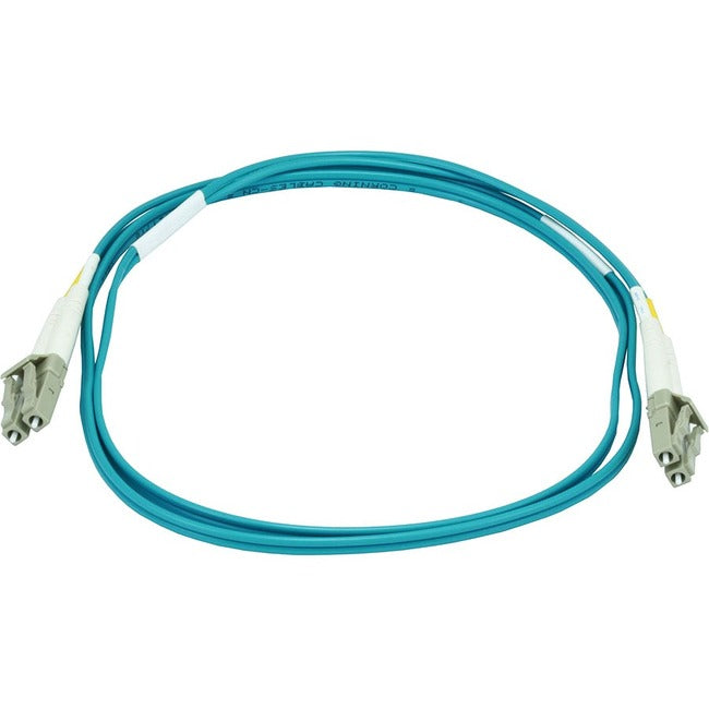 Monoprice 10Gb Fiber Optic Cable, LC/LC, Multi Mode, Duplex - 1 Meter (50/125 Type) - Aqua - Computers & Electronics