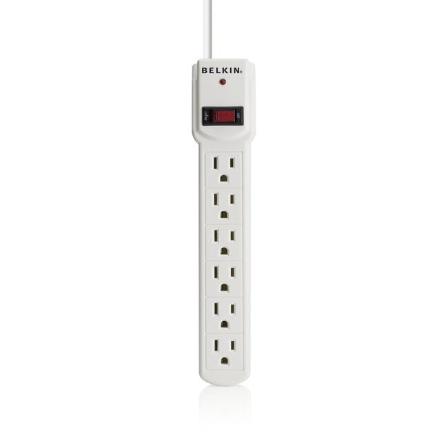 Belkin 6-Outlet Surge Protector with 3-foot Power Cord - GreatEagleInc