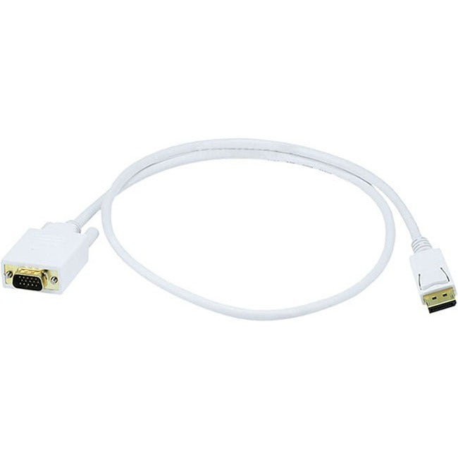 Monoprice 3ft 28AWG DisplayPort to VGA Cable - White - Computers & Electronics