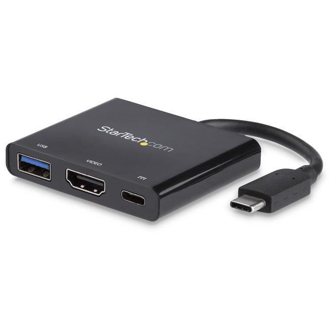 StarTech.com USB C Multiport Adapter with HDMI 4K & 1x USB 3.0 - PD - Mac & Windows - USB Type C All in One Video Adapter Default Title